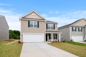 Cozy living room with fireplace in a Triad NC home for sale